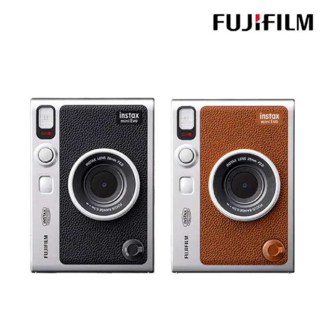 FUJIFILM 富士 Instax Mini EVO 混合式數位拍立得相機 原廠公司貨(送束口袋+底片透明保護套20入)