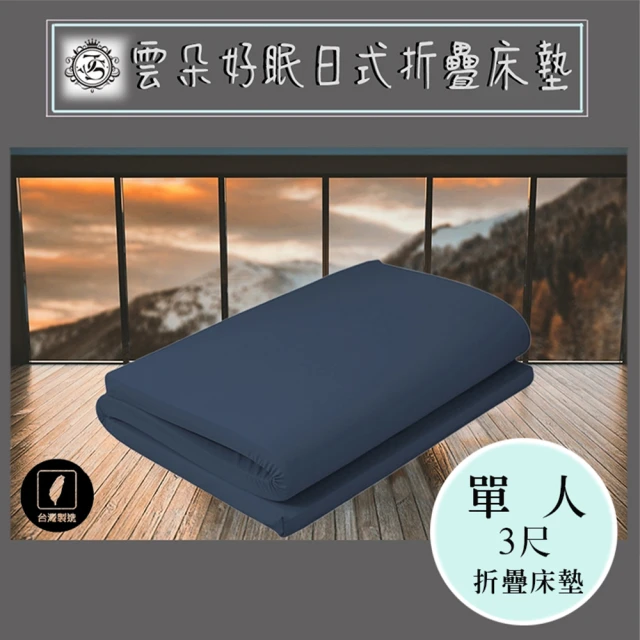 加厚透氣纖維棉雙人床墊150*200cm厚度8cm灰色(日式