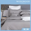 【WEDGWOOD】80支400織長纖棉刺繡被套枕套床包四件組-多款任選(雙人)