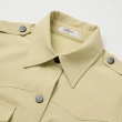 【OUWEY 歐薇】風衣式短版排釦外套(卡其色；S-L；3241234004)