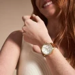 【FOSSIL】Neutra 珍珠貝晶鑽三眼計時女錶-36mm(ES5278)