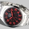 【ALBA】雅柏手錶 個性潮流三眼碼錶計時男錶-紅刻/AT3533X1(保固二年)