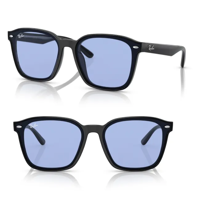 【RayBan 雷朋】大鏡片膠框太陽眼鏡 黃奇斌代言款(RB4392D 601/87、 645087、 601/93 601/80多款選擇)