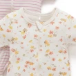 【Purebaby】澳洲有機棉 嬰兒短袖連身衣雙件組 小雛菊(新生兒 包屁衣 滿月禮)