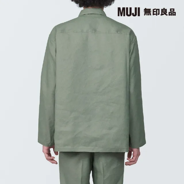 【MUJI 無印良品】男大麻混襯衫式外套(共3色)