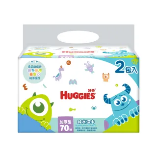 【HUGGIES 好奇】純水嬰兒濕巾迪士尼厚型70抽X18包/箱(迪士尼限定版/百年慶典限量版)