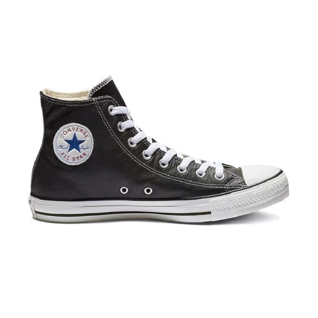 CONVERSE CT HI BLACK ALL STAR 男女 休閒鞋 荔枝皮革 高筒 黑色(132170C)