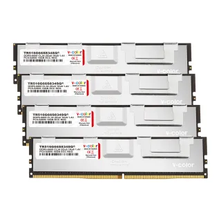 【v-color 全何】DDR5 OC R-DIMM 6600 64GB kit 16GBx4(AMD TRX50 工作站記憶體)