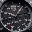【LUMINOX 雷明時】雷明時海豹部隊機械錶黑面灰計時圈 瑞士錶(灰色橡膠CTF錶帶46mm)