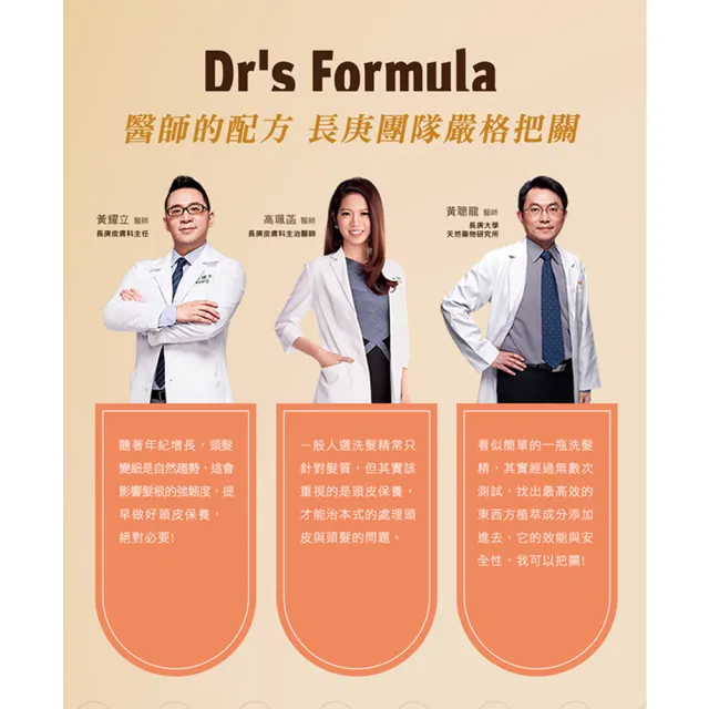 【Dr’s Formula 台塑生醫】三代洗髮精580gx6入(控油抗屑/溫潤舒活/髮根清爽/髮根潤澤/控油激涼)