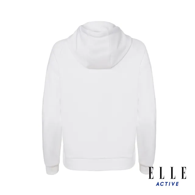 【ELLE ACTIVE】男女同款 經典連帽外套-白色(EA24S2F6101#90)
