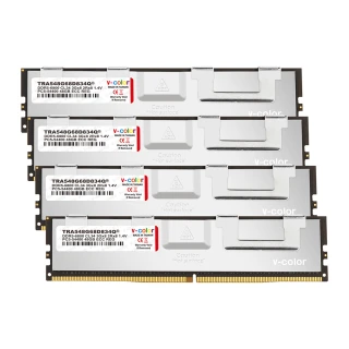 【v-color 全何】DDR5 OC R-DIMM 6800 192GB kit 48GBx4(AMD TRX50 工作站記憶體)