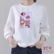 【2CV】現貨 字母簍空棉質上衣VU020