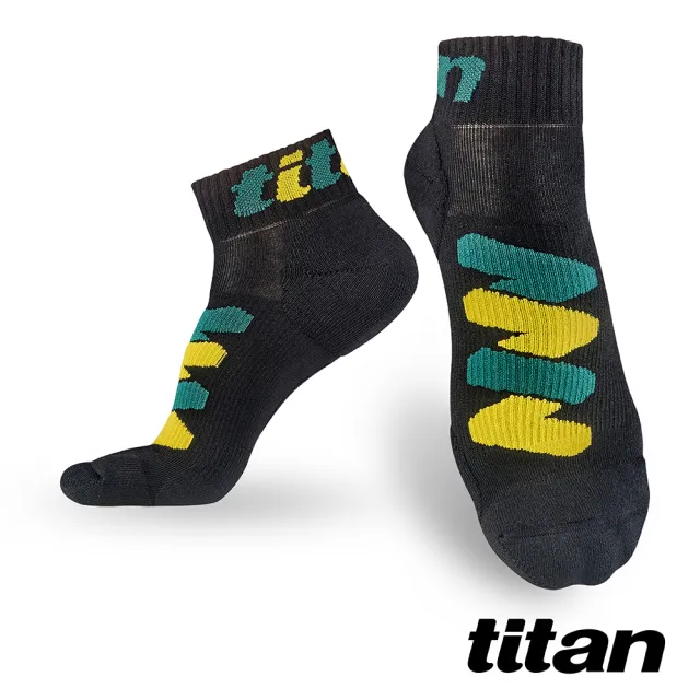 【titan 太肯】功能慢跑襪-DNA 深焙黑(備戰馬拉松首選！運動機能防護)