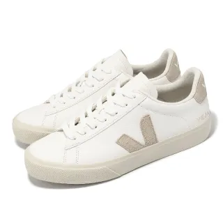 【VEJA】休閒鞋 Campo Chromefree Leather 女鞋 白 米白 皮革 帆布 經典小白鞋(CP0502920A)