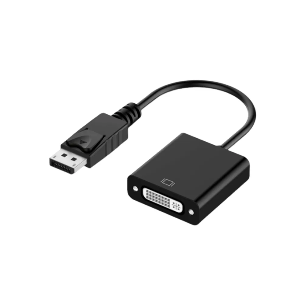 【Bravo-u】DisplayPort公 to DVI24+5 Pin母 轉換器10CM(黑)