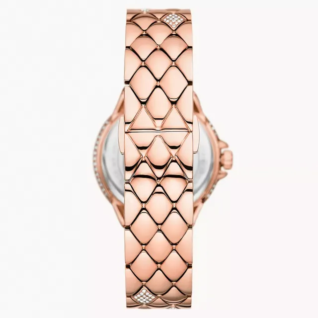 【Michael Kors】MK Camille 羅馬菱格紋晶鑽女錶-33mm 520送禮 禮物(MK4810)