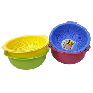 【生活King】吉米大如意組雙層瀝水藍(34x32x14.5cm)