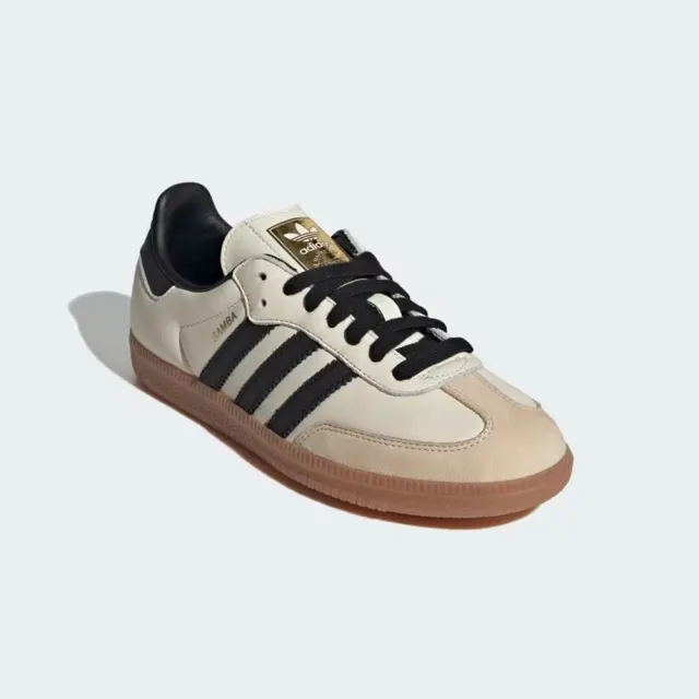 【adidas 愛迪達】SAMBA OG 運動休閒鞋(ID0478 ORIGINALS 休閒鞋 奶油色)