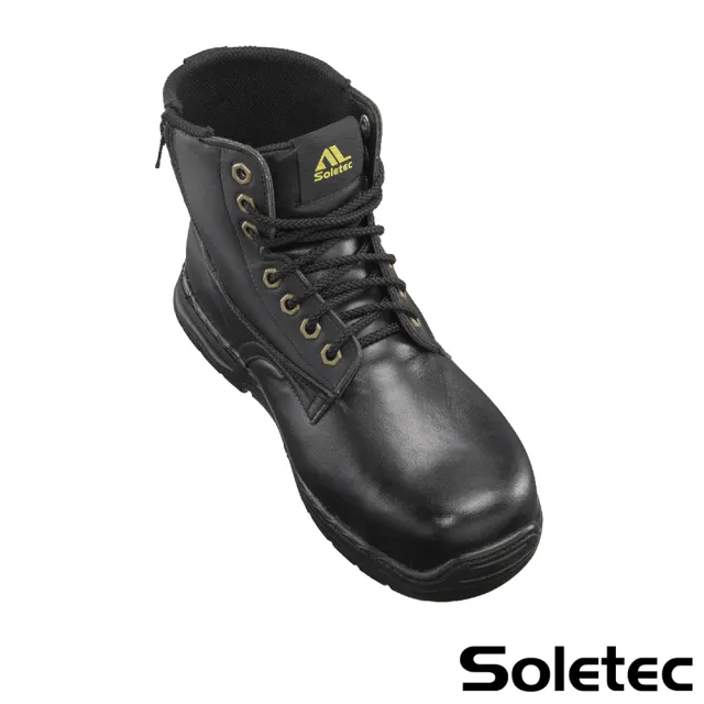 【Soletec超鐵】EF1087 軍靴款 超止滑SRC 防穿刺 中筒安全鞋(台灣製鋼頭鞋 工作鞋 登山鞋)