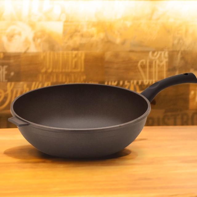 【ＵNICOOK 優樂】樂廚 手工鑄造不沾深炒鍋(34cm)
