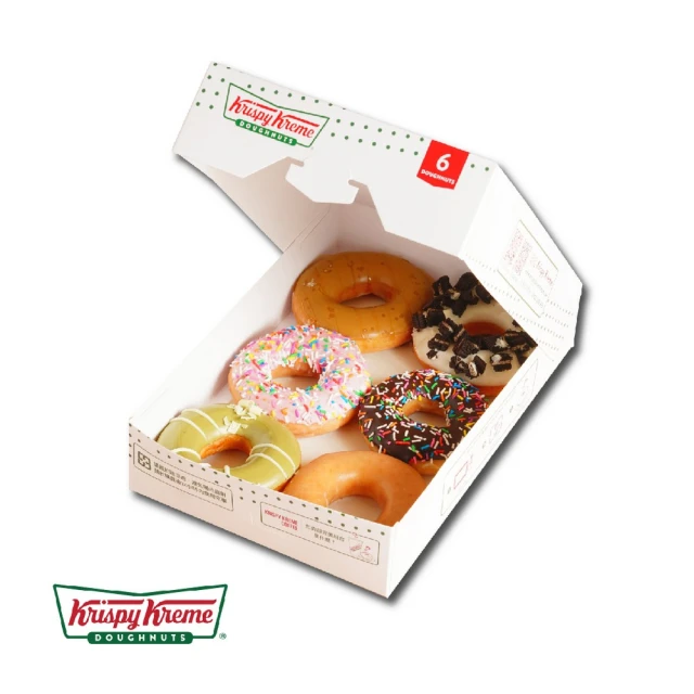 Krispy Kreme 綜合口味甜甜圈6入 推薦