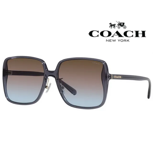 【COACH】亞洲版 時尚太陽眼鏡 典雅簡約設計 HC8368D 575348 透芋紫框抗UV漸層鏡片 公司貨