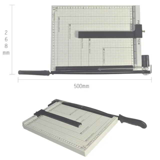 【Paper cutter】辦公室加長雙壓條鋼質裁紙刀
