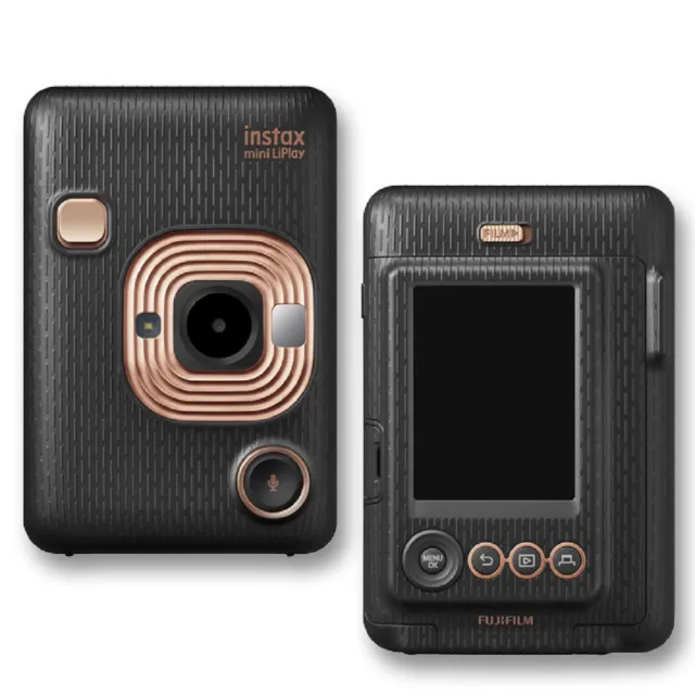 【FUJIFILM 富士】Instax Mini Liplay 拍立得相機(20張底片透明保護套20入組合)