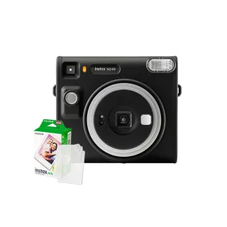 【FUJIFILM 富士】instax SQUARE SQ40 方形拍立得相機(送20張底片透明保護套20入)