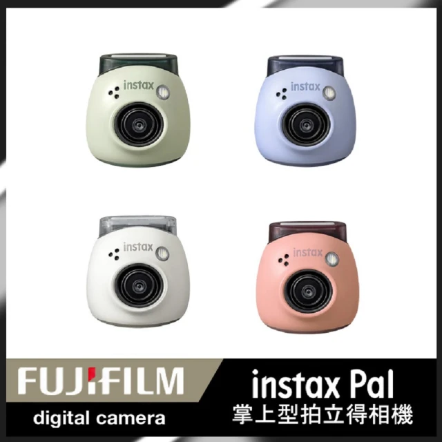 【FUJIFILM 富士】instax Pal 掌上型迷你相機 公司貨(20張底片透明保護套20入組合)