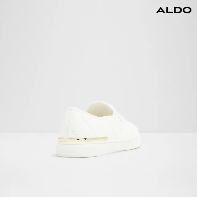 【ALDO】JULIANNE-經典壓紋縫線舒適休閒鞋-女鞋(白色)