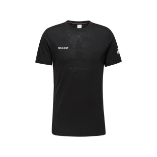 【Mammut 長毛象】Tree Wool FL T-Shirt Men 羊毛混紡快乾抗臭短袖T恤 黑色 男款 #1017-06660