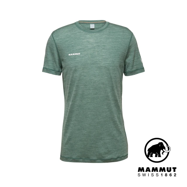 Mammut 長毛象 Tree Wool FL T-Shirt Men 羊毛混紡快乾抗臭短袖T恤 深玉石綠 男款 #1017-06660