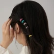 【WANBAO】韓系迷你螺紋髮圈 橡皮筋髮飾 彩色髮圈 綁頭髮 彈力髮圈(100入)