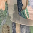 【YUTZUYA 優姿雅】渲染水彩輕透假兩件開襟上衣(五分袖/反折袖釦/細閃彩鑽/透氣內裡)