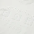 【OUWEY 歐薇】立體字母刺繡純棉上衣(白色；S-L；3242171203)