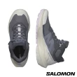 【salomon官方直營】女 ELIXIR ACTIV Goretex 中筒登山鞋(墨黑/冰河灰/紫)