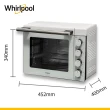 【Whirlpool 惠而浦】30公升雙溫控旋風烤箱(WTOM306W)