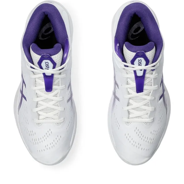 【asics 亞瑟士】GELHOOP V16 男女 中性款 籃球鞋 白紫(1063A078-102)