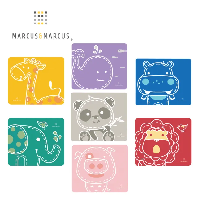 【MARCUS&MARCUS】動物樂園矽膠餐墊(多款繽紛任選)