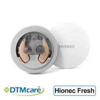 【DTMcare 美國天籟】Hionec Fresh 充電式RIC耳掛型降噪輔聽器 雙耳(輕度至中度聽損適用 充電式設計)
