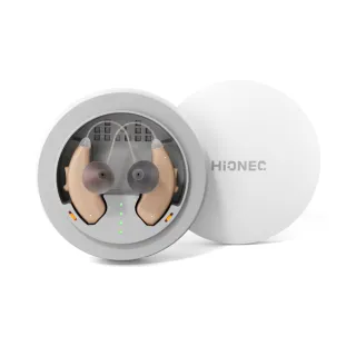 【DTMcare 美國天籟】Hionec Fresh 充電式RIC耳掛型降噪輔聽器 雙耳(輕度至中度聽損適用 充電式設計)