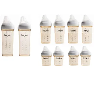 【hegen】奶瓶富翁組(寬口奶瓶共5件)