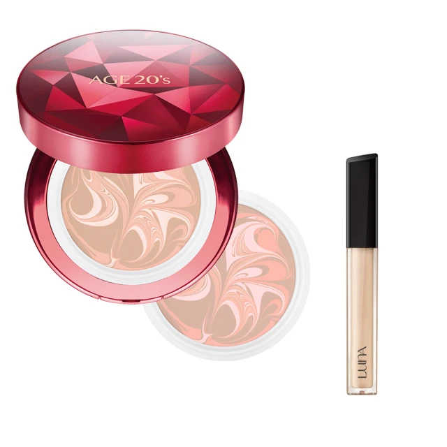 LUNA 純淨無瑕潔膚組 無瑕修容遮瑕膏7g+奧黛綠茶淨萃潔