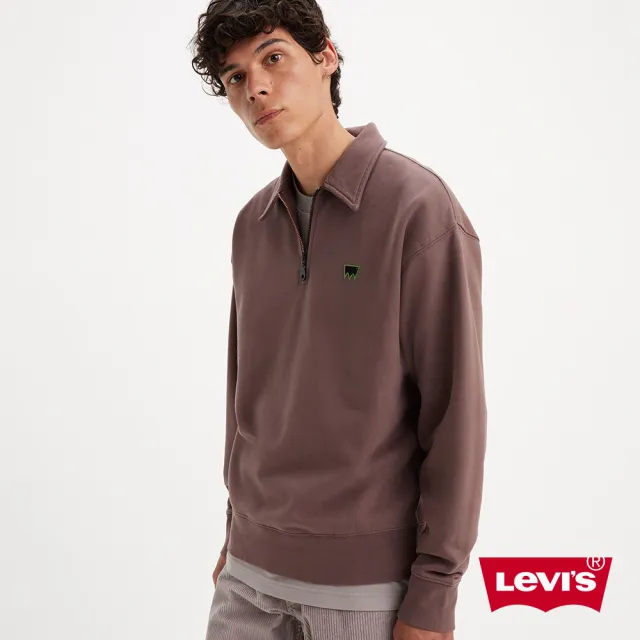 【LEVIS 官方旗艦】Skateboarding™滑板系列 男款 開襟拉鍊罩衫 人氣新品 A1012-0008