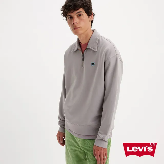 【LEVIS 官方旗艦】Skateboarding™滑板系列 男款 開襟拉鍊罩衫 熱賣單品 A1012-0006