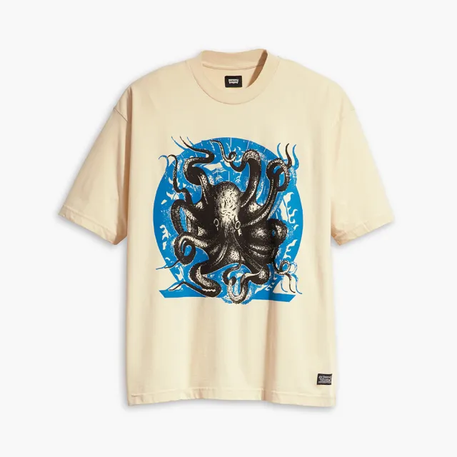 【LEVIS 官方旗艦】Skateboarding™滑板系列 男款 舒適涼爽寬鬆短袖圖案 Tee 熱賣單品 A1005-0020