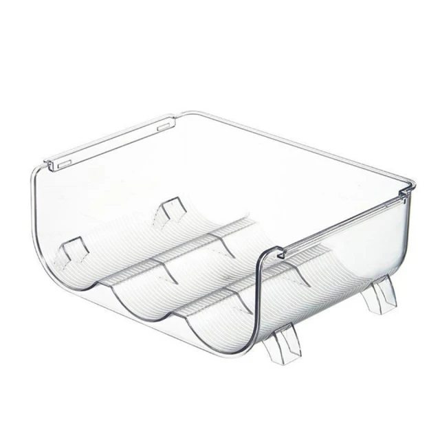 選物優品 可視水壺收納杯架 - 三格(加厚PET保溫杯收納杯架 可疊加多層透明)