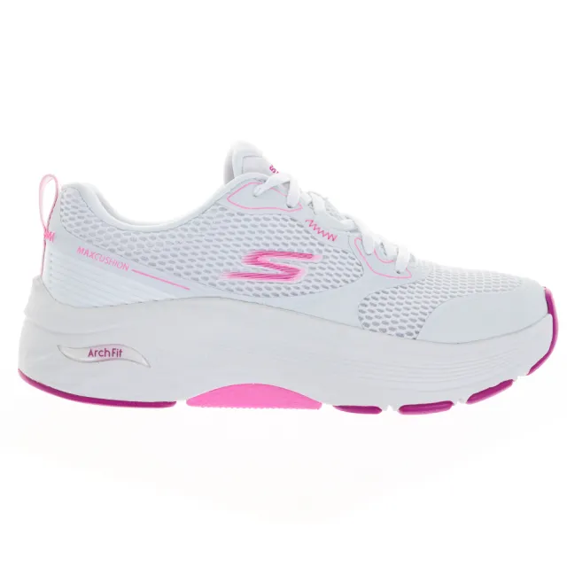 【SKECHERS】女鞋 慢跑系列 GO RUN MAX CUSHIONING ARCH FIT 寬楦款(128928WWPK)